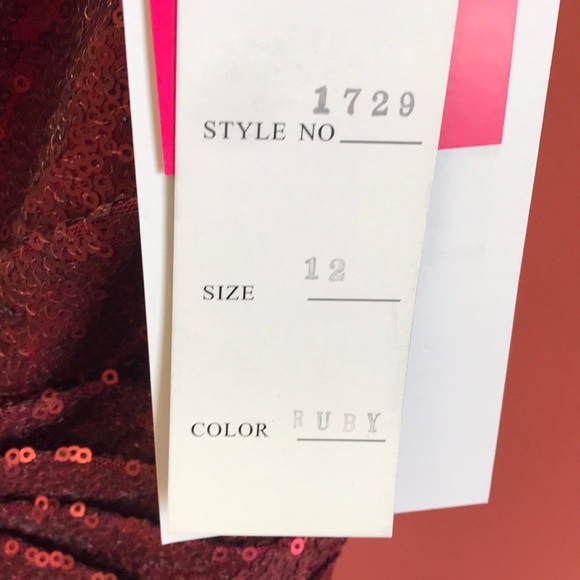 Barijay ruby sequins dress - Picture 2 of 3